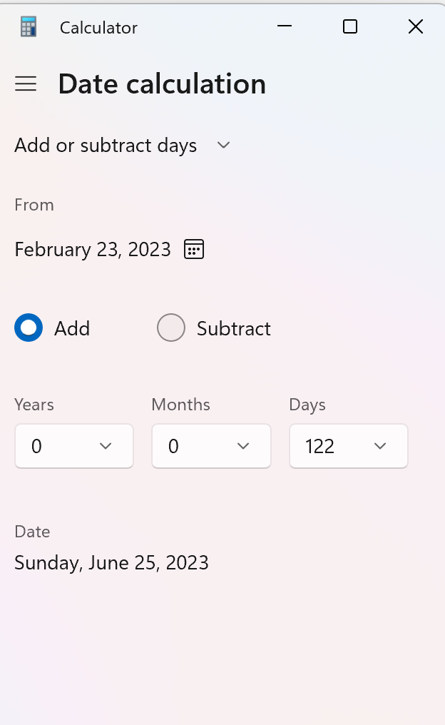 One Cool Tip How to Use the New Date Calculator Feature in Windows 11